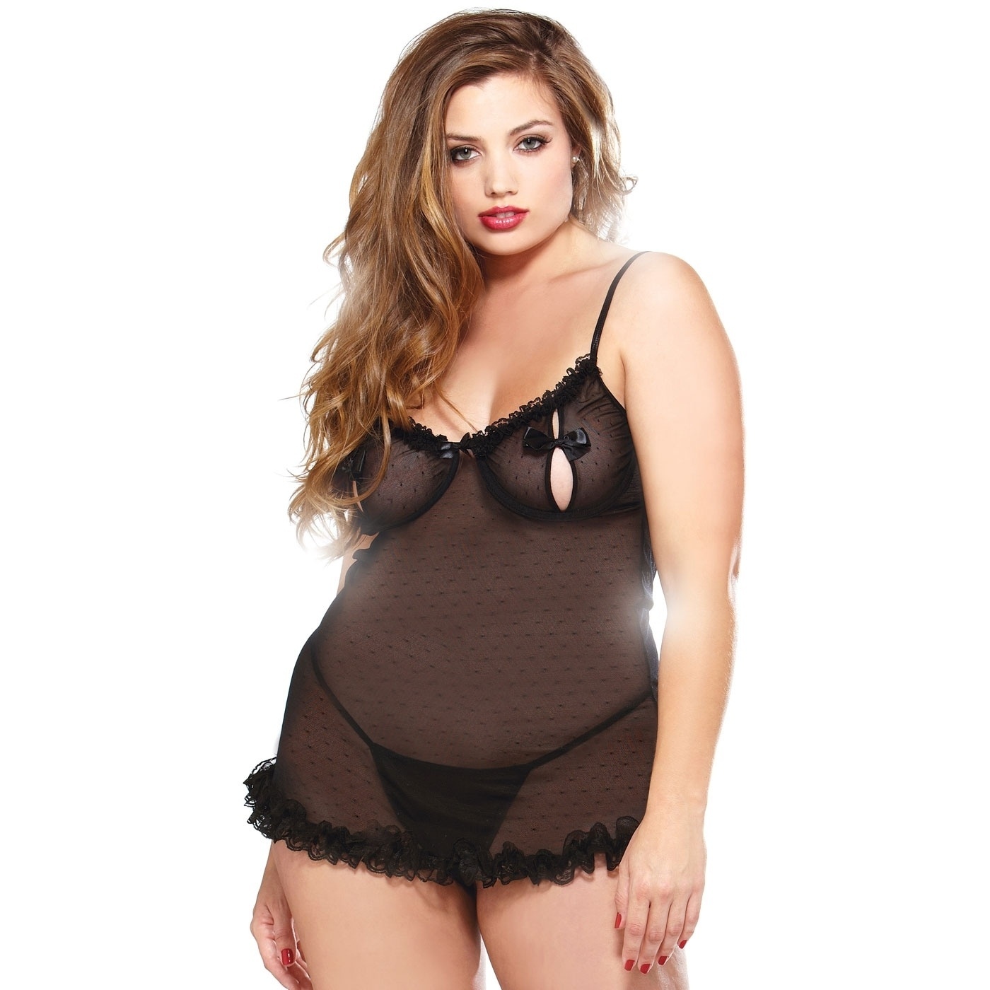 Camisola de tule com elastano, da Fantasy Lingerie - Divulgação