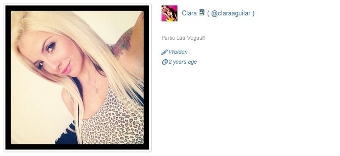 Clara AGuilar, de 25 anos, fazia shows eróticos pela internet, em que usava o nome "Barbie Wild". A loira é natural de São Paulo e é empresária
