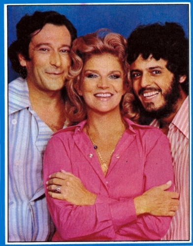 1972 -  Paulo Goulart com Tônia Carrero e Marcos Paulo na novela "Uma Rosa com Amor"