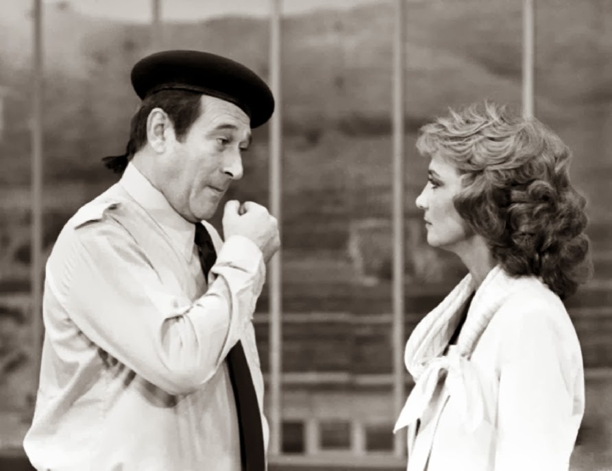 1980 - Paulo Goulart com Eva Wilma em cena de "Plumas e Paetês"