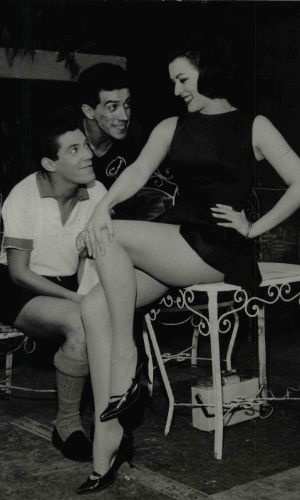 3.jan.1964 - Marly Marley em "Miss Campeonato", programa humorístico do canal 5