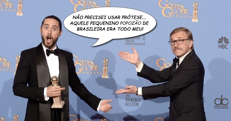 "EU NÃO PRECISEI USAR NENHUMA PRÓTESE PARA ESSE FILME. AQUELE PEQUENINO POPOZÃO DE BRASILEIRA ERA TODO MEU!", o ator e cantor Jared Leto, revelando o segredo do travesti que interpreta em "Dallas Buyers Club" - Getty Images