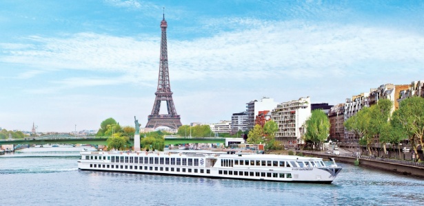 Navio River Baroness, que fará viagens fluviais de Paris à Normandia entre março e outubro - Divulgação/Uniworld Boutique River Cruises