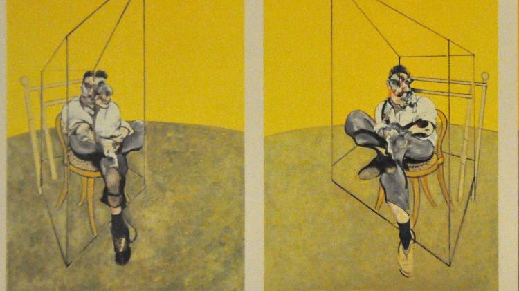 Obra "Três Estudos de Lucian Freud", de Francis Bacon - Reprodução - Reprodução