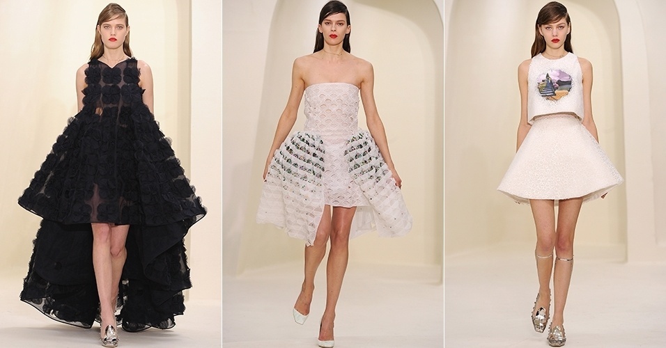 20 jan. 2014 - Modelos desfilam looks da Christian Dior para o Verão 2014 durante a semana de alta-costura de Paris - Getty Images