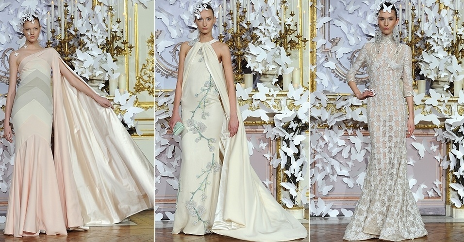 20 jan. 2014 - Modelos desfilam looks de Alexis Mabille para o Verão 2014 durante a semana de alta-costura de Paris - Getty Images