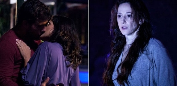 21.jan.2014 - Em "Amor à Vida", Rebeca flagra beijo de Aline e Ninho na mansão