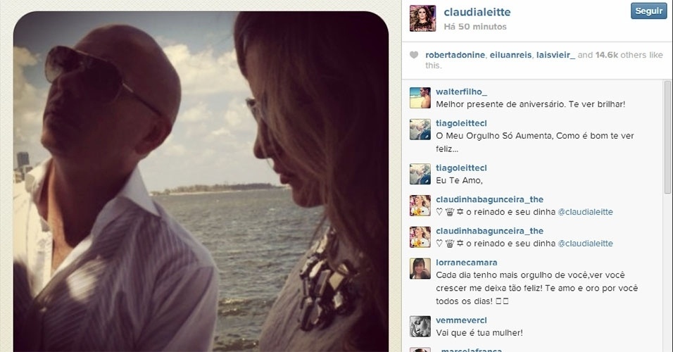 22.jan.2014 - Claudia Leitte publicou em seu Instagram uma foto ao lado do rapper Pit Bull. A cantora não especificou o local onde a imagem foi feita e o que se tratava o encontro, mas especula-se que Pit Bull esteja no Brasil para uma futura parceria com Claudia