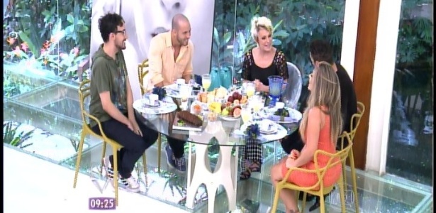 Alisson, João Almeida, Rodrigo e Anamara participaram do "Mais Você", com Ana Maria Braga