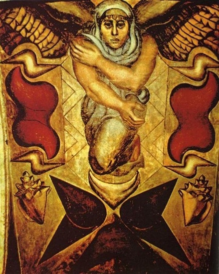 Obra  "Los elementos", de David Alfaro Siqueiros - Luis Garza