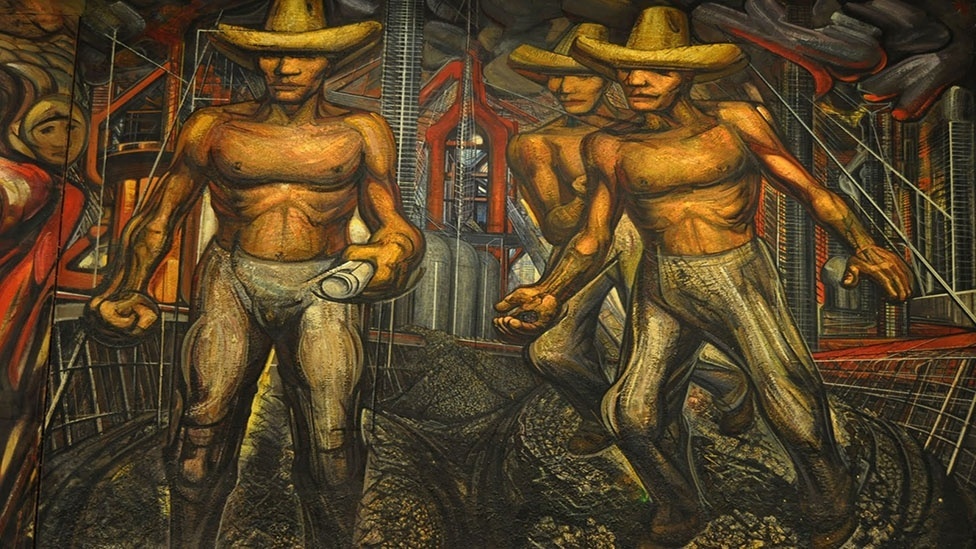 Obra "Petróleo", de David Alfaro Siqueiros - Luis Garza