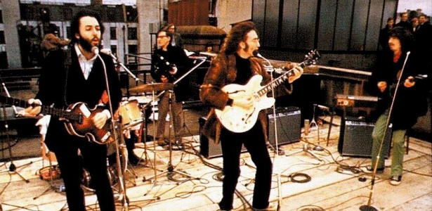 Show dos Beatles no telhado da Apple Studios, em Londres - Reprodução