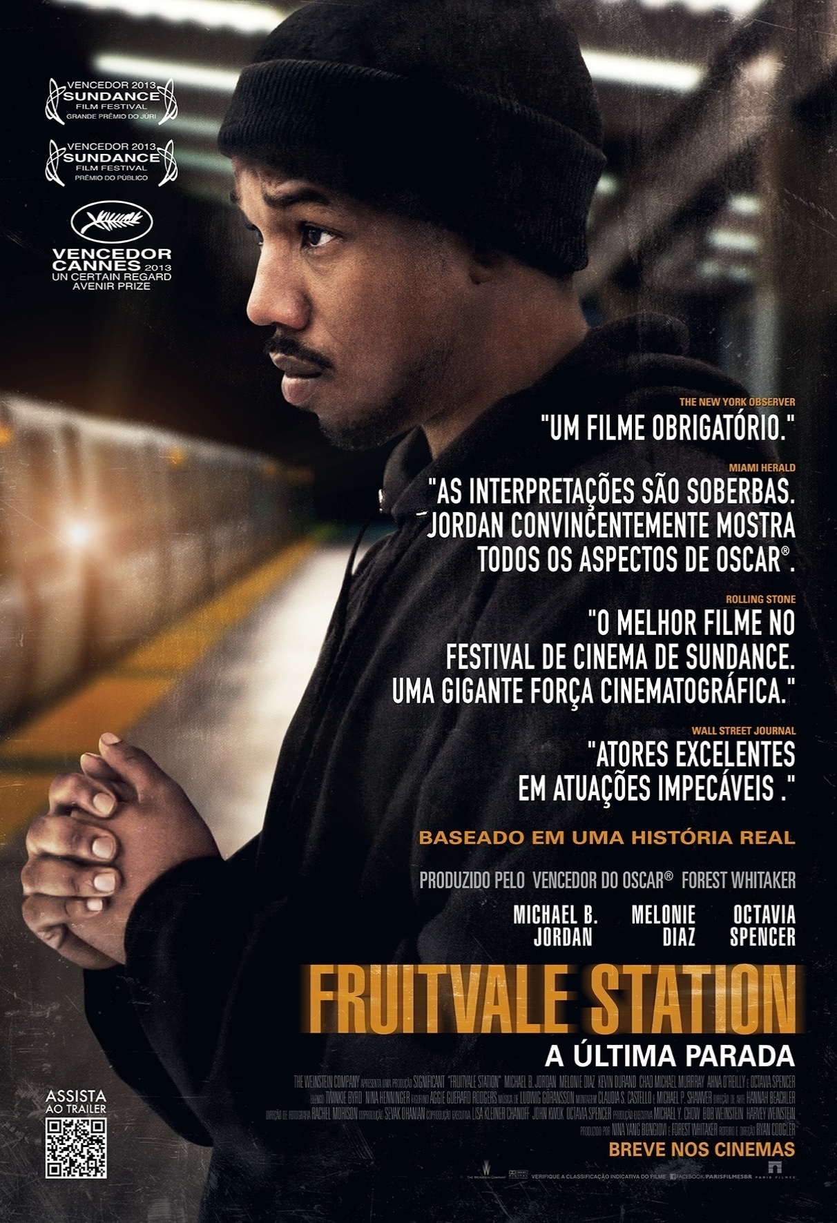Cartaz de "Fruitvale Station - A Última Parada", de Ryan Coogler - Divulgação/Paris Filmes