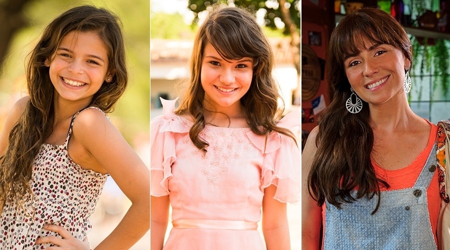 Luana Marquezine, Karize Brum e Giovanna Antonelli interpretam Clara em "Em Família"