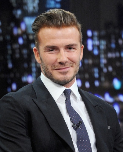 31.jan.2014 - O ex-jogador de futebol inglês David Beckham participa do programa 