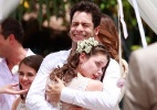 Tecidos leves e cores neutras deixam o visual do noivo mais refrescante - Ellen Soares/TV Globo