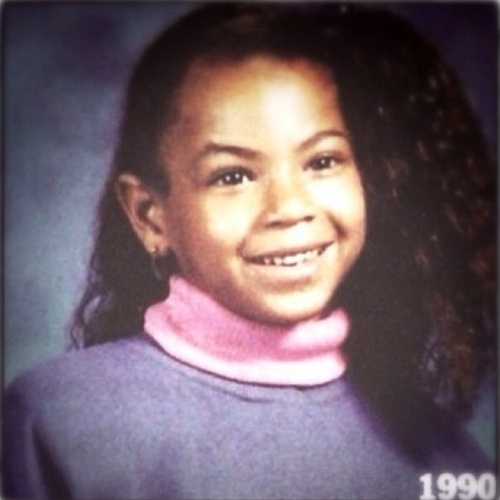 06.fev.2014 - Beyoncé divulgou, em sua conta no Instagram, foto de quando era criança. A imagem é de 1990, quando a cantora tinha 9 anos