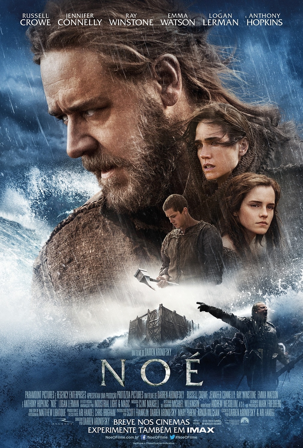6.fev.2014 - Divulgado o pôster de "Noé", épico bíblico estrelado por Russell Crowe e dirigido por  Darren Aronofsky ("Cisne Negro") - Divulgação
