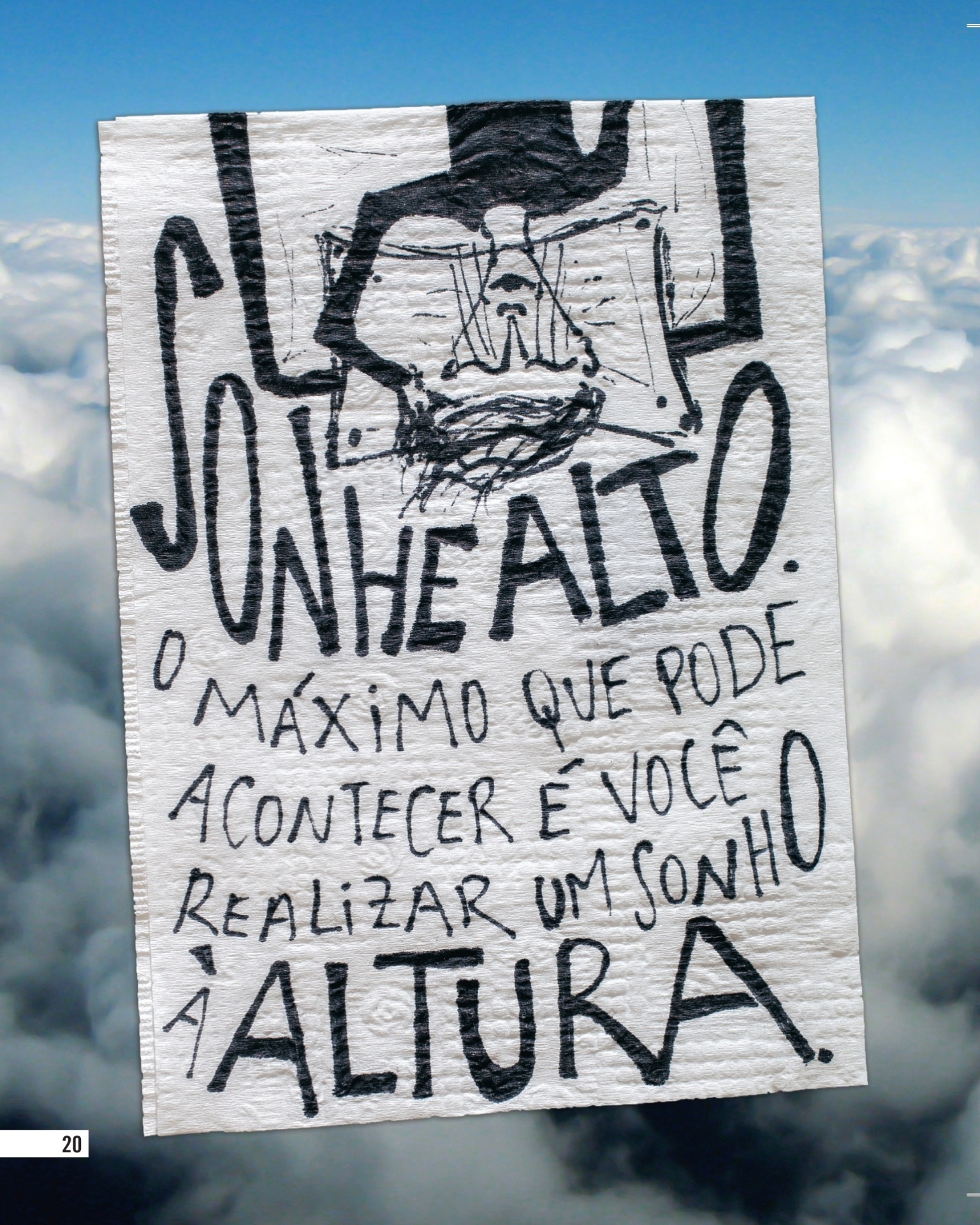 Arte do publicitário Pedro Gabriel, autor do livro "Eu me Chamo Antônio" - Divulgação