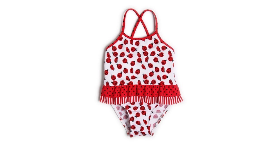 Maiô com estampa de joaninhas. Disponível nos tamanhos um a quatro. Na Renner (www.lojasrenner.com.br), R$ 45,90. Preço consultado em fevereiro de 2014 e sujeito a alterações - Divulgação
