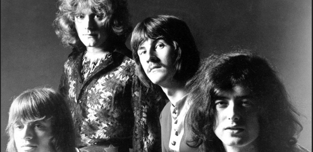 John Paul Jones, Robert Plant, John Bonham e Jimmy Page, na fomação clássica do Led Zeppelin - Getty Images