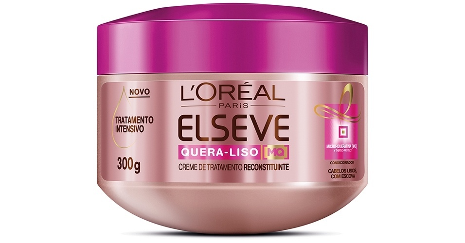 Quera-Liso MQ para cabelos lisos com escova, Elséve - Divulgação