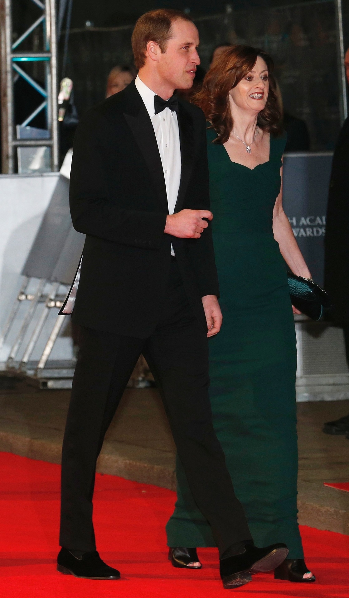 16.fev.2014 -Príncipe William no tapete vermelho do BAFTA 2014. A premiação acontece no Royal Opera House, em Londres, na noite deste domingo (16) - REUTERS