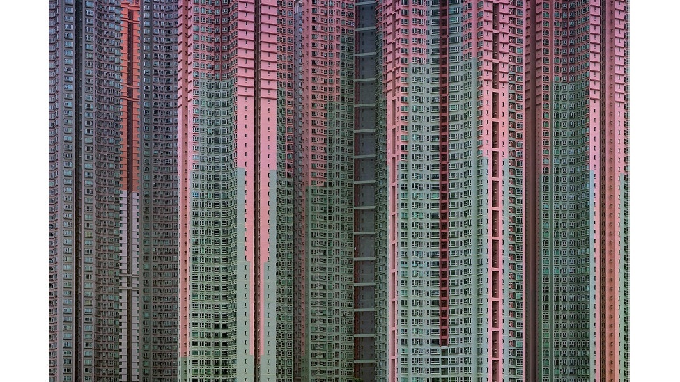 As fotografias de Hong Kong do alemão Michael Wolf mostram edifícios de padrões geométricos bem definidos - Michael Wolf