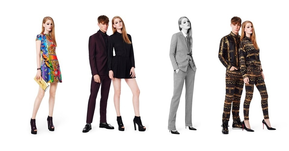 19.fev.2014 - A Versus, marca de coleções cápsula da Versace com estilistas convidados, mostrou as criações de J.W. Anderson. Para o Inverno 2014, foram usados quatro temas: esportivo, colegial, alfaiataria moda e roqueiro - Divulgação