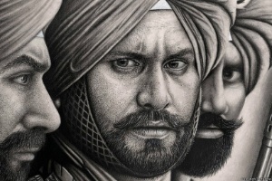 Desenho feito pelo britânico Raj Singh Tattal, diagnosticado com Síndrome de Asperger - Raj Singh Tattal/The PenTacular Artist