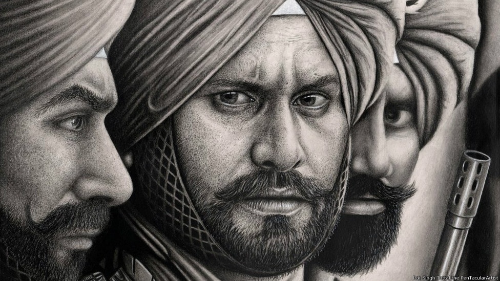 Desenho feito pelo britânico Raj Singh Tattal, diagnosticado com Síndrome de Asperger - Raj Singh Tattal/The PenTacular Artist