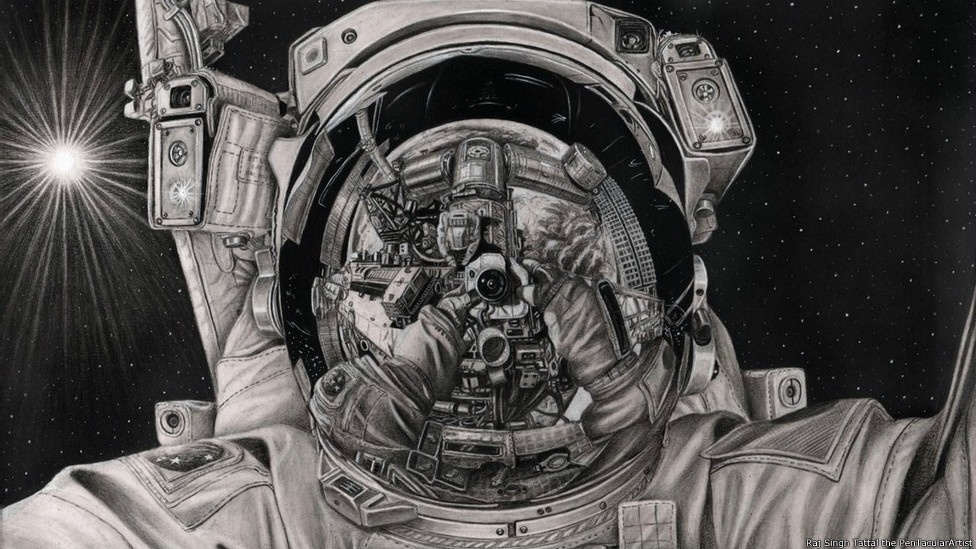 Desenho feito pelo britânico Raj Singh Tattal, diagnosticado com Síndrome de Asperger - Raj Singh Tattal/The PenTacular Artist