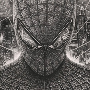Homem-aranha desenhado pelo britânico Raj Singh Tattal, diagnosticado com Síndrome de Asperger - Raj Singh Tattal/The PenTacular Artist