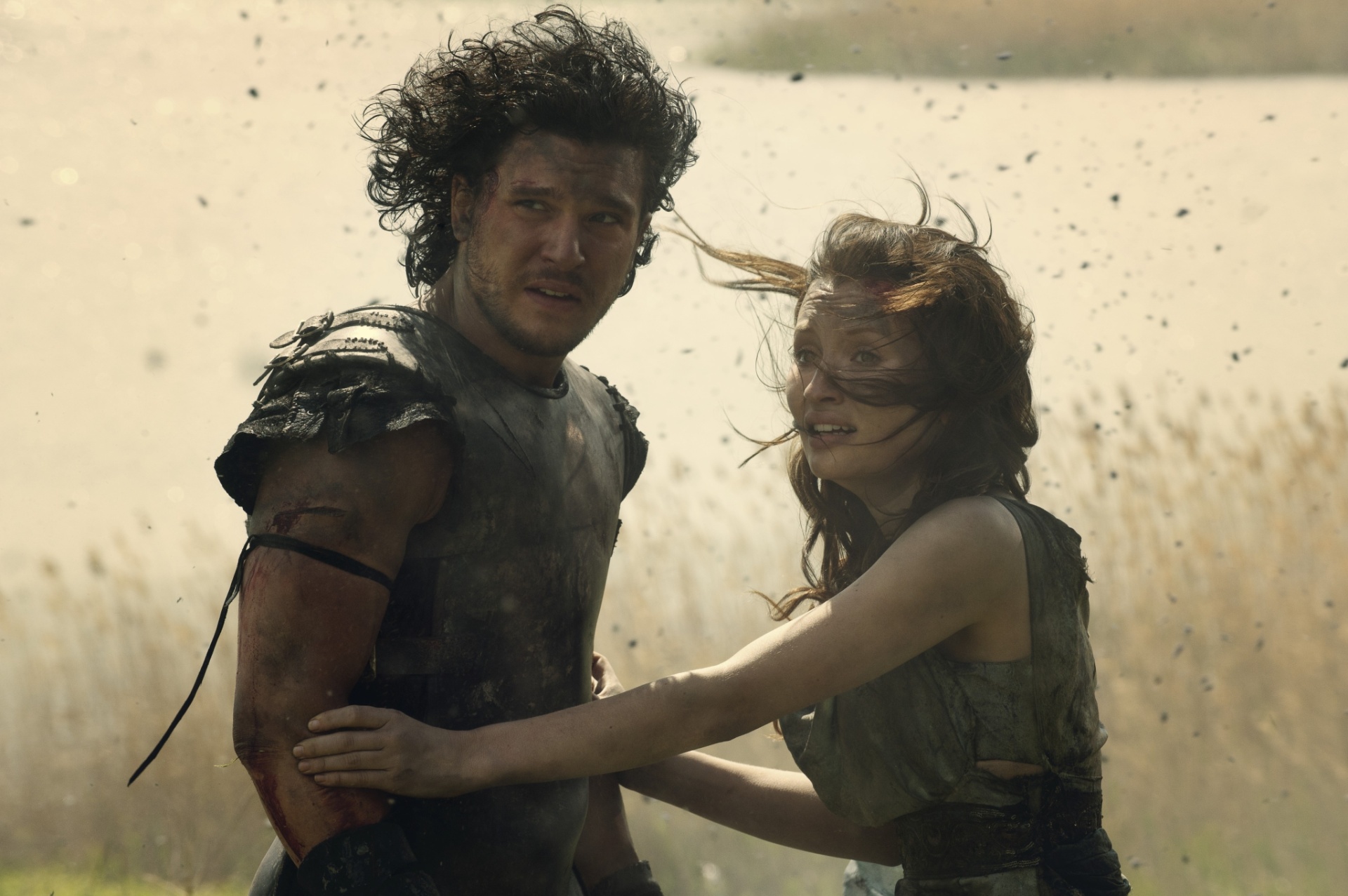 Kit Harington e Emily Browning em cena de "Pompeia", do diretor Paul W.S. Anderson - Imagem Filmes/Divulgação