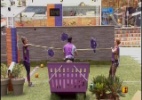 Grupo roxo vence prova da comida e volta para a casa principal - Reprodução/Globo