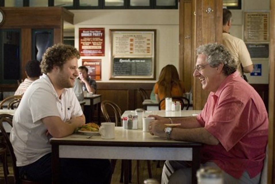 Seth Rogen e Harold Ramis em cena de "Ligeiramente Grávidos" (2007) - Divulgação
