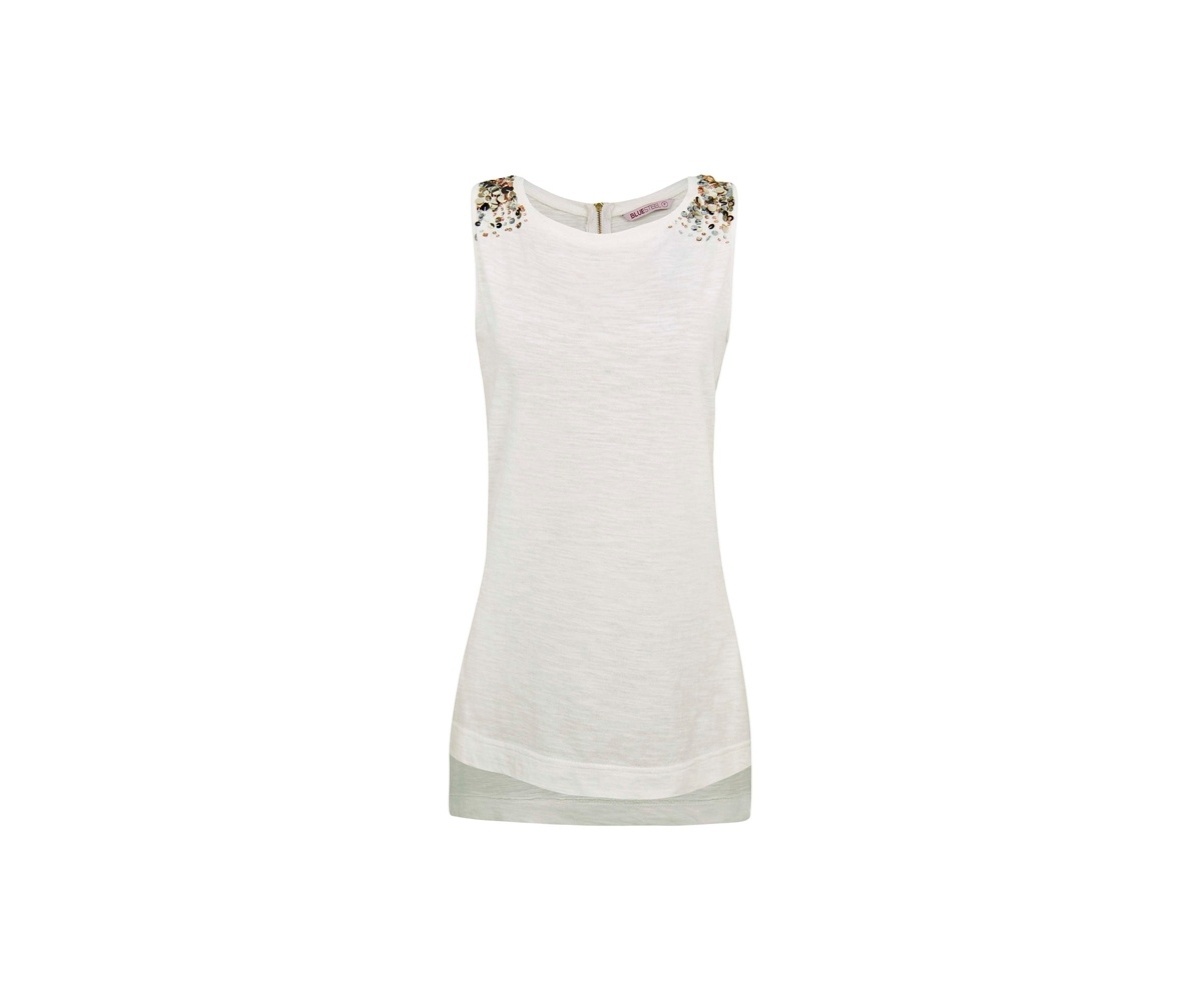 Regata com detalhe de paetês nos ombros; R$ 59,90, da Renner (www.lojasrenner.com.br) | Preço pesquisado em fevereiro de 2014 e sujeito a alterações. - Divulgação