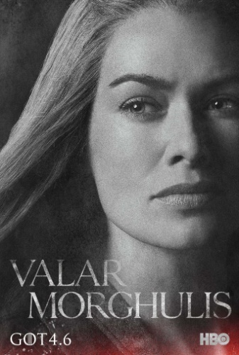 Lena Headey a Cersei Lannister de "Game of Thrones" no poster da quarta temporada da série, que deve estrear em 6 de abril