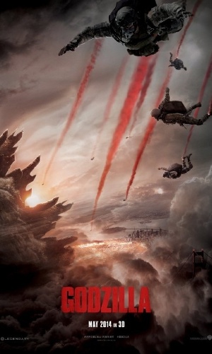 Pôster de "Godzilla", do diretor Gareth Edwards - Reprodução