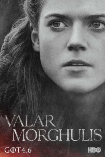 Rose Leslie o Ygritte de "Game of Thrones" no poster da quarta temporada da série, que deve estrear em 6 de abril, na HBO