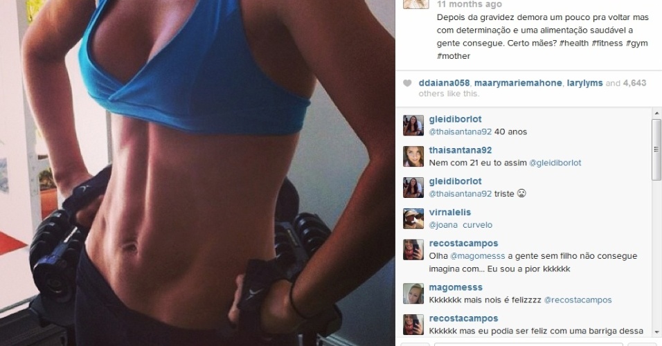 Mar.2013 - Eliana mostra o tanquinho no instagram