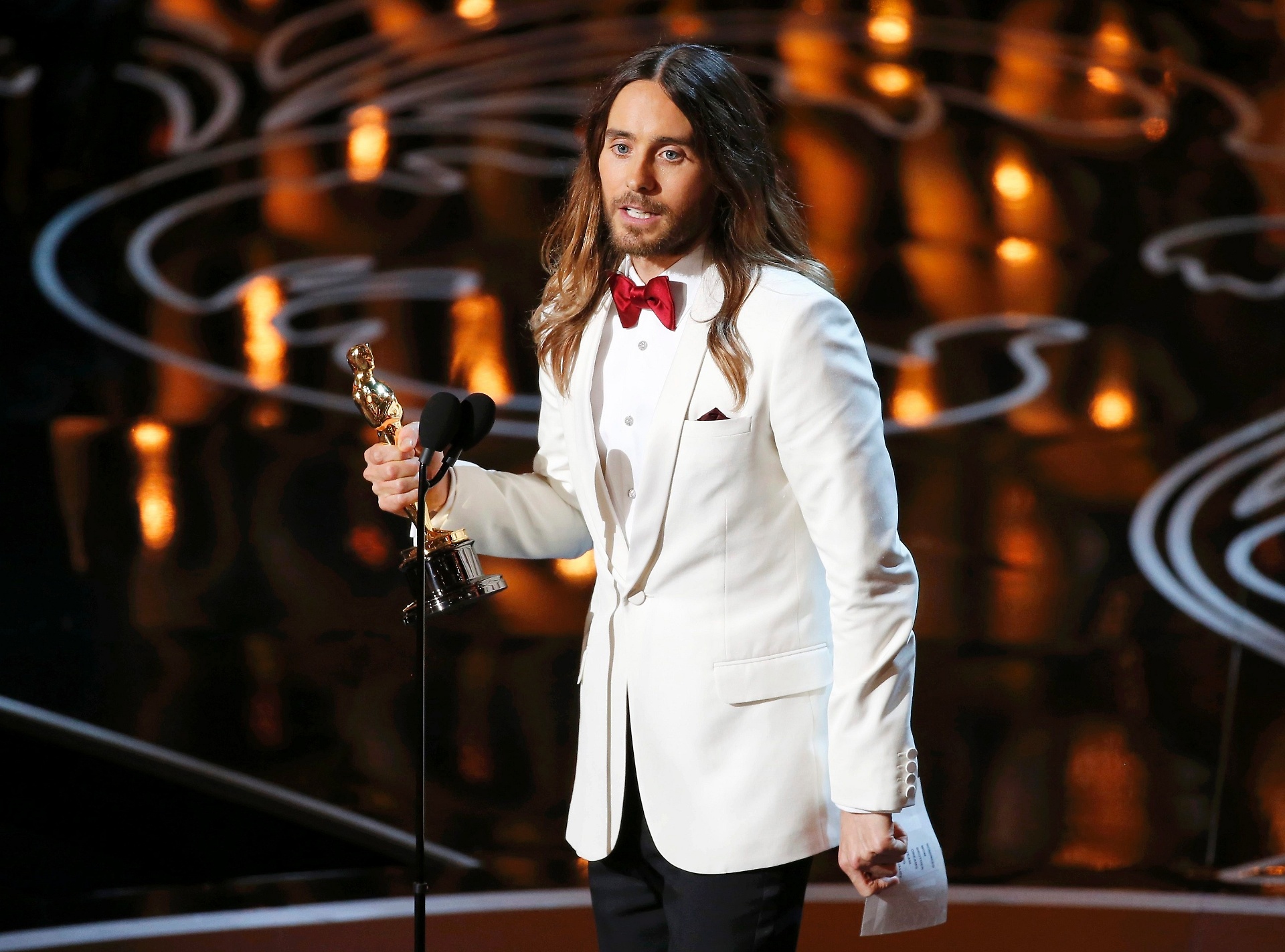 Jared Leto recebe Oscar de Melhor Ator Coadjuvante - Lucy Nicholson/Reuters