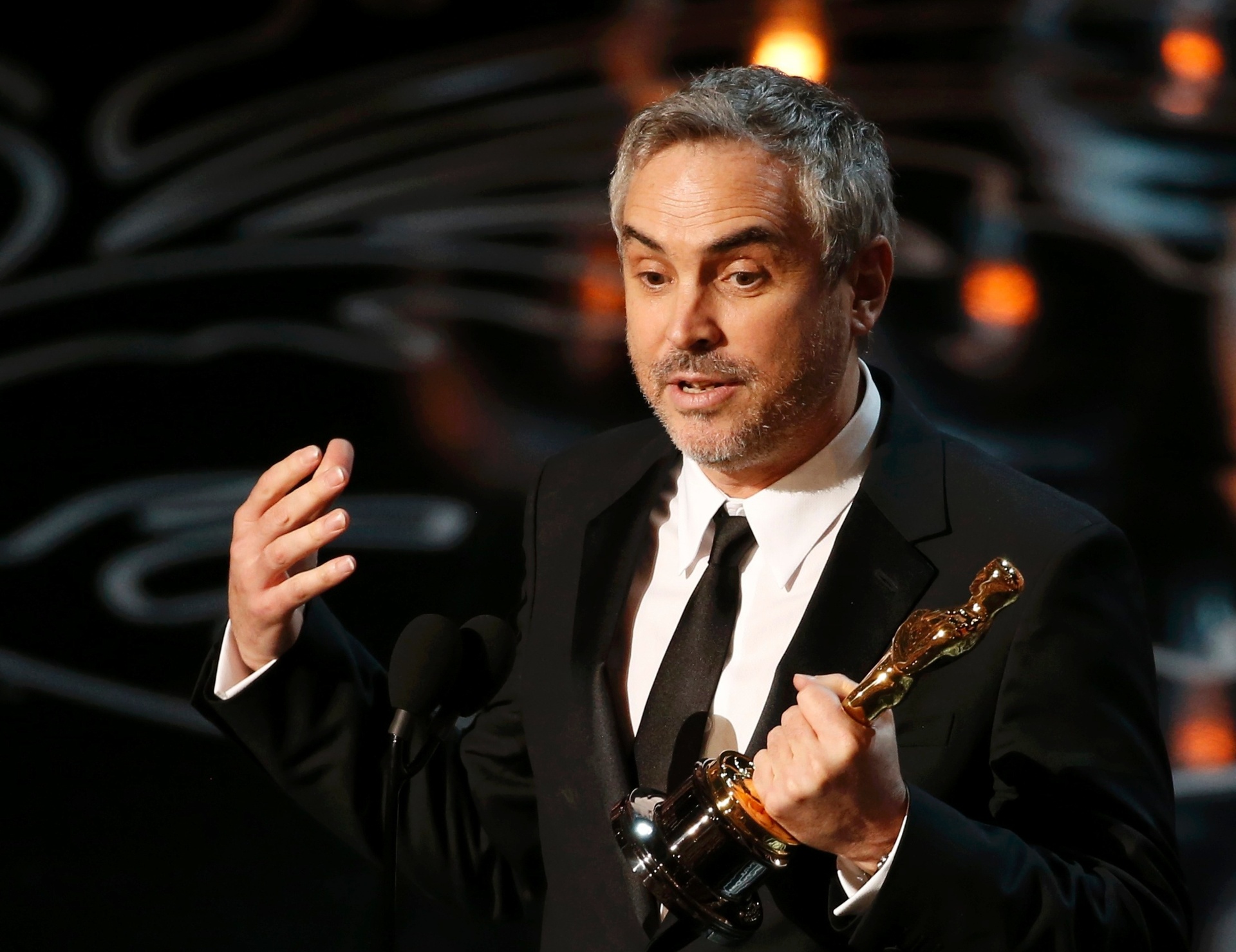 Alfonso Cuarón recebe Oscar de Melhor Diretor por "Gravidade" - Lucy Nicholson/Reuters