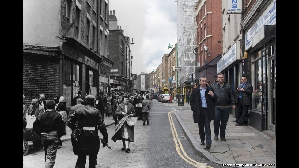 O Museu de Londres divulgou montagens de imagens históricas de pontos conhecidos da capital britânica "completadas" com fotos atuais, mostrando a transformação desses locais - London Museum