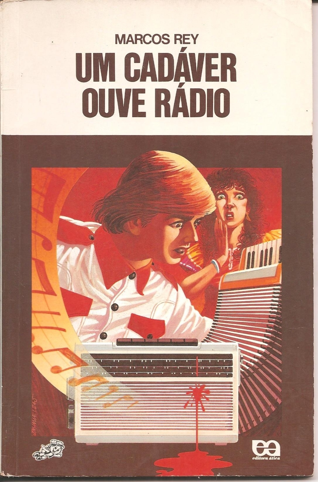 A capa de "O Cadáver Ouve Rádio", da coleção Vagalume - Reprodução