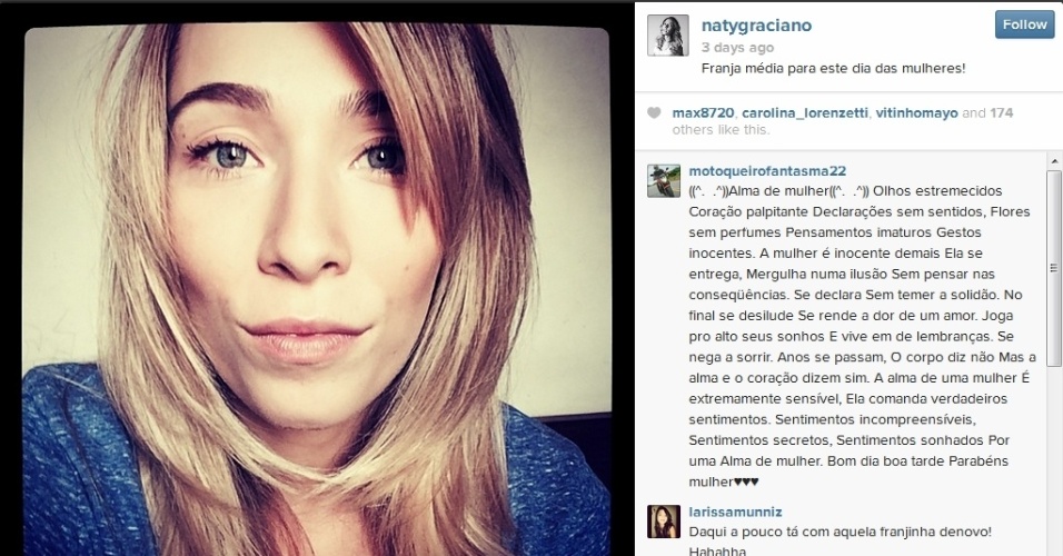 Naty Graciano é a nova repórter do "CQC". Ela é a substituta de Mônica Iozzi, que agora está na Globo