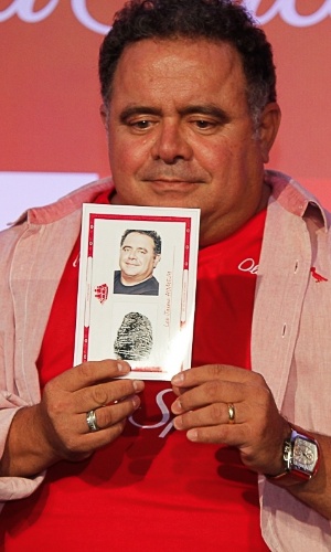12.mar.2014 - Léo Jaime participou do lançamento de uma marca de desodorante masculino, em São Paulo