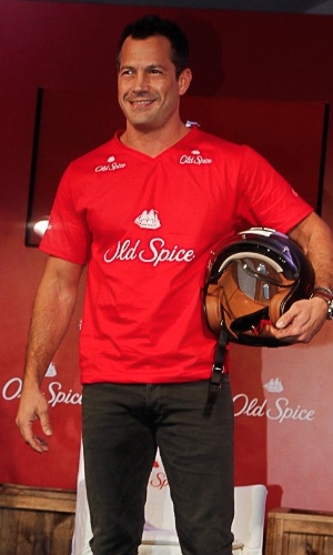 12.mar.2014 - Malvino Salvador participou do lançamento de uma marca de desodorante masculino, em São Paulo