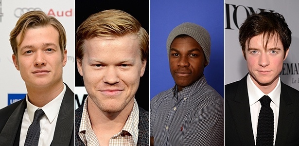 Os atores Ed Speleers, Jesse Plemons, John Boyega e Matthew James Thomas, quatro dos atores que disputam o papel principal de "Star Wars: Episódio VII" - Getty Images