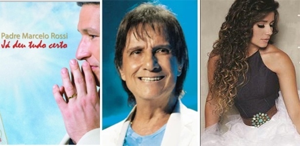 Mais vendidos do ano: Padre Marcelo Rossi, Roberto Carlos e Paula Fernandes - Reprodução
